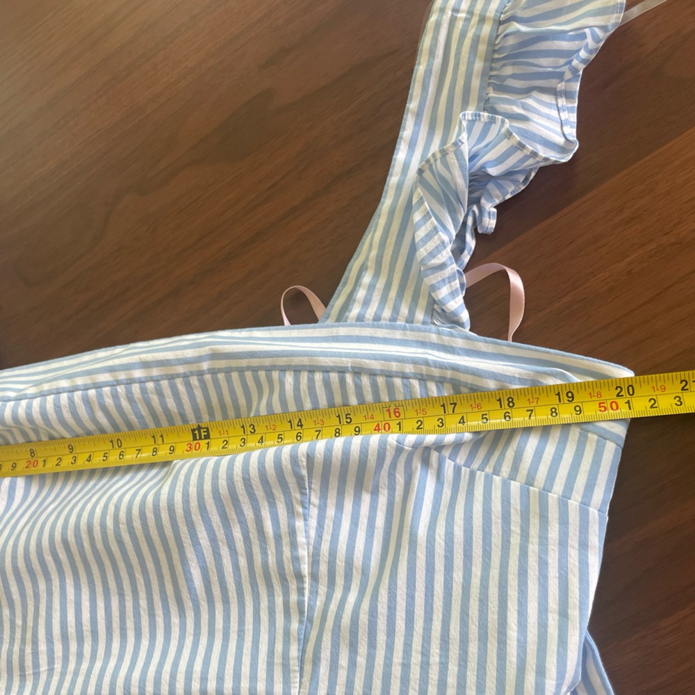 Gal Meets Glam Jasmine Stripe Square Neck Maxi Sundress Sz 14 - Picture 7 of 9